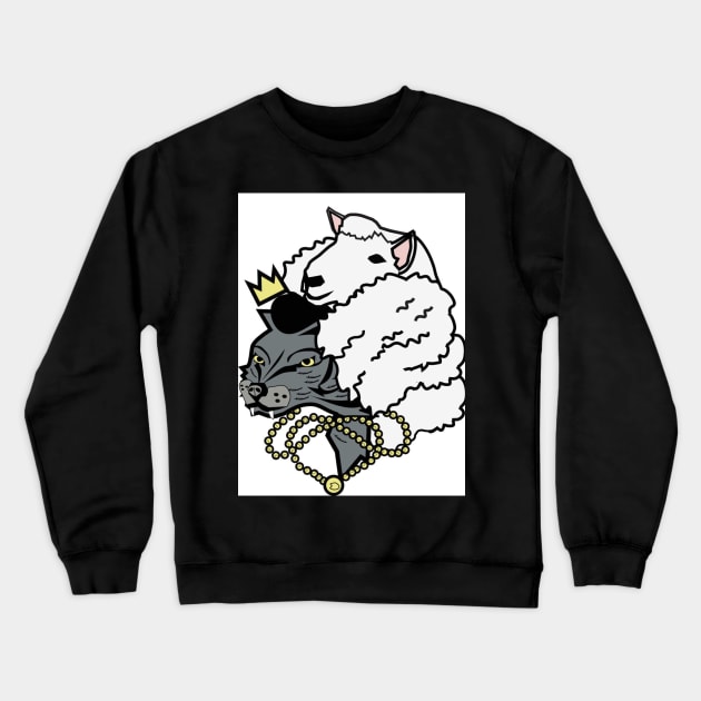 wolf in sheep clothing Crewneck Sweatshirt by brandonfoster1650